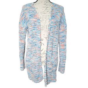 Rachel Zoe Multicolor Pastel Open-Front Cardigan - Blue, Pink, Cream